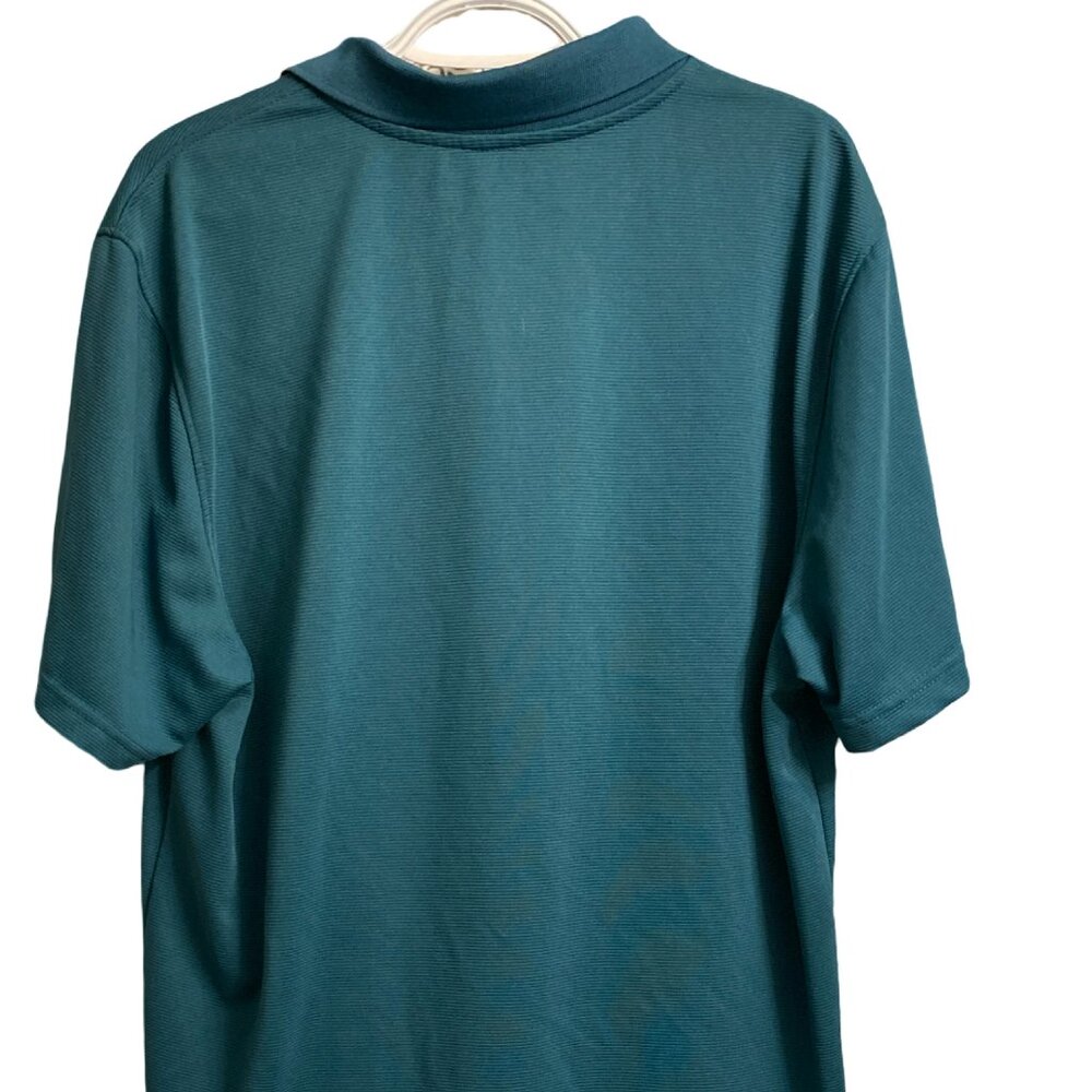 Men Beverly Hills Polo Club Short Sleeve Shirt, color Teal, Large size - Picture 2 of 3